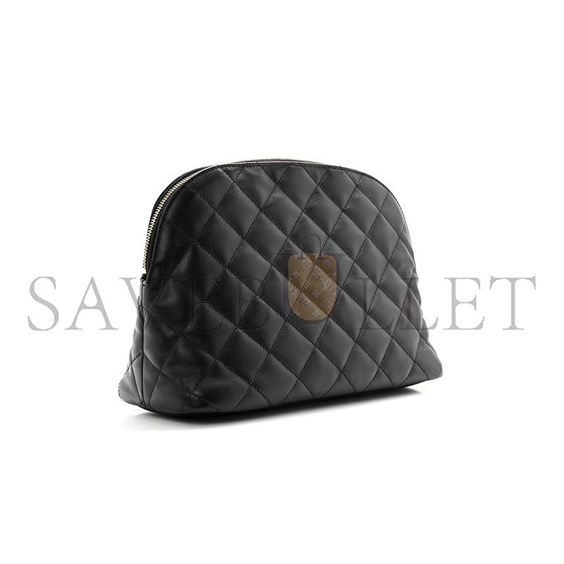 YSL LE CASSANDRE LARGE COSMETIC POUCH BLACK 742662AABK91000 (30*20*11cm)